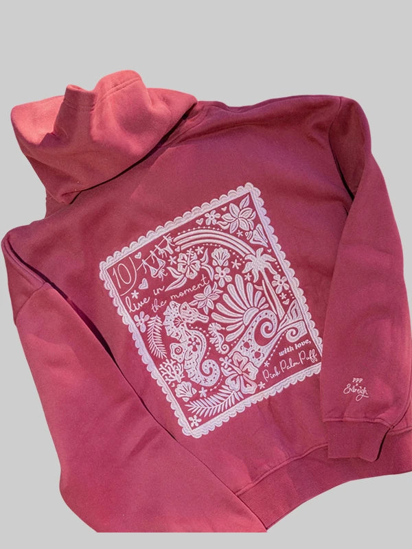 Embreigh x Pink Palm Puff Live in the Moment Hoodie Mens