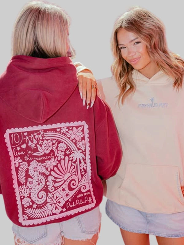 Embreigh x Pink Palm Puff Live in the Moment Hoodies