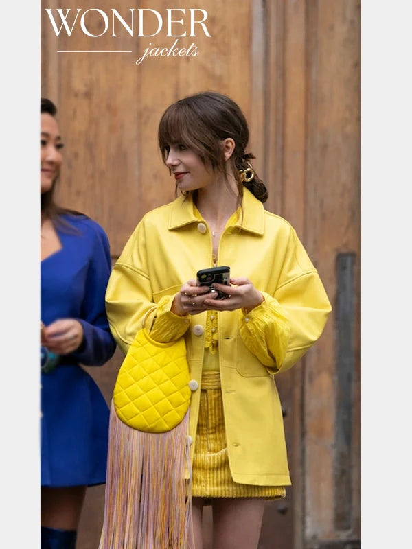 Emily in Paris S04 Emily Cooper Yellow Jacket