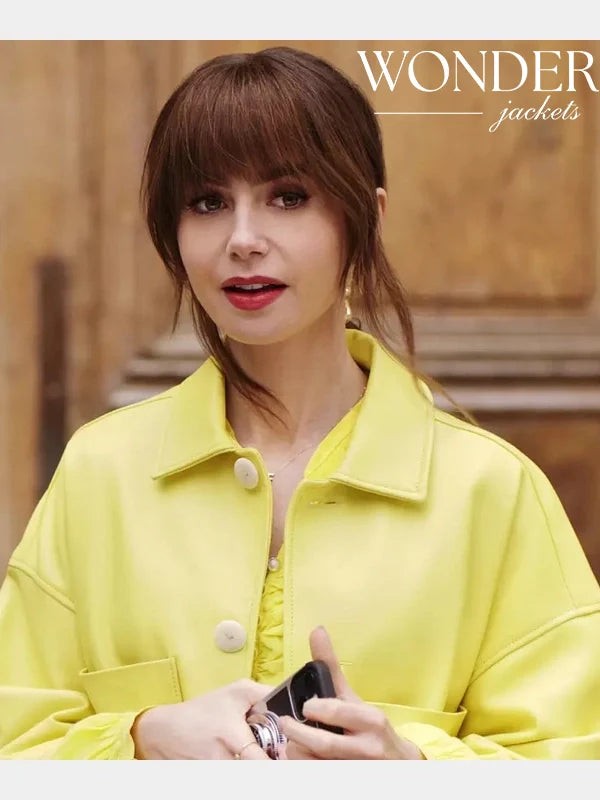 Emily in Paris S04 Lily Collins Yellow Jacket