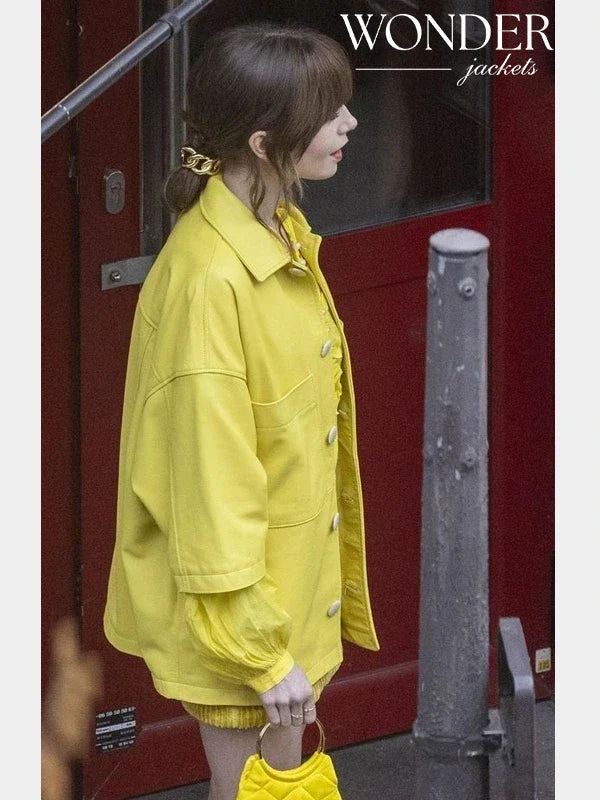 Emily in Paris S04 Yellow Jacket Emily Cooper