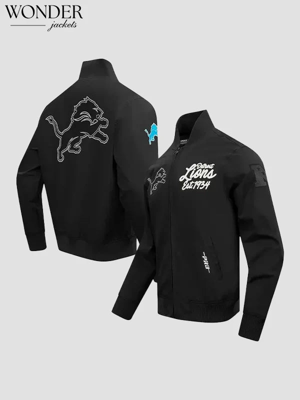 Eminem Detroit Lions Paint The City Jacket Black