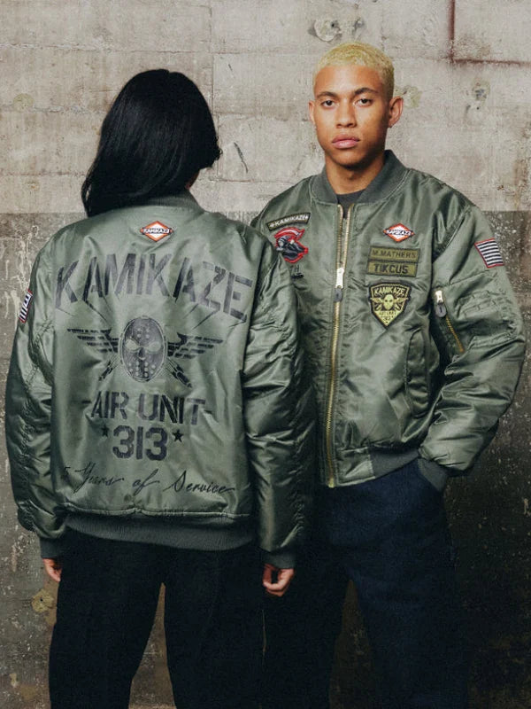 Eminem Kamikaze Pilot Bomber Jacket Green