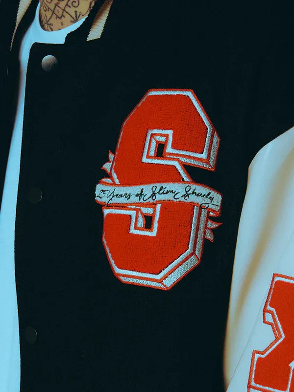 Eminem Slim Shady LP 25th Anniversary Detroit Varsity Jacket