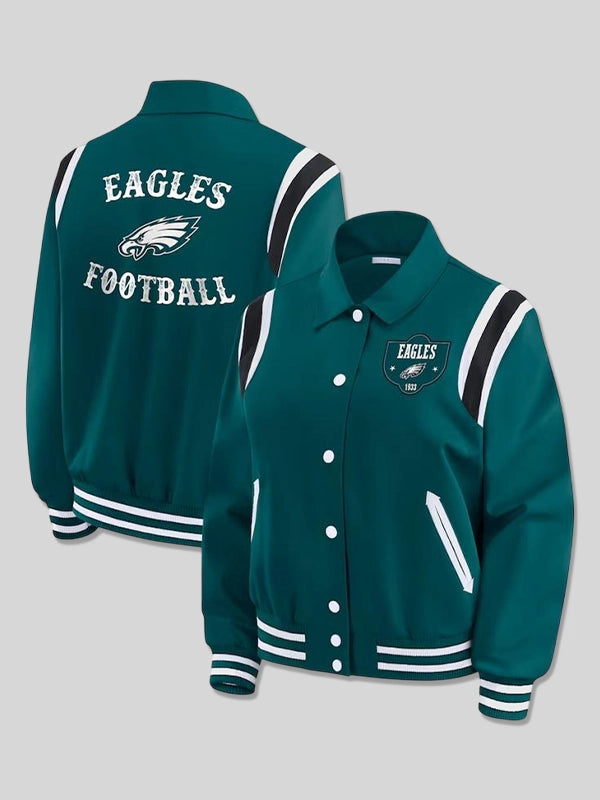 Erin Andrews Philadelphia Eagles Womens Varsity Jacket