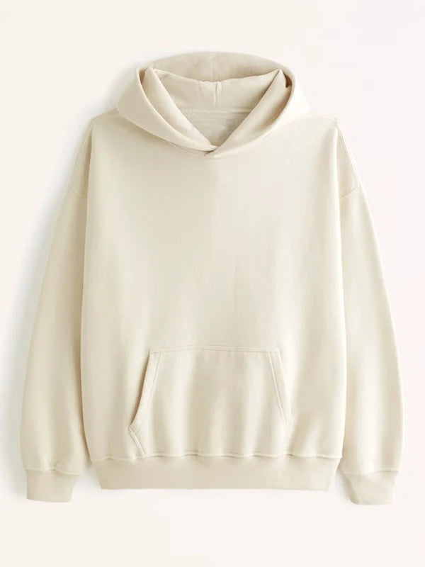 Essential Popover Hoodie Cream