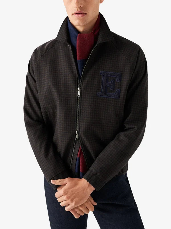 Eton Plaid Varsity Jacket