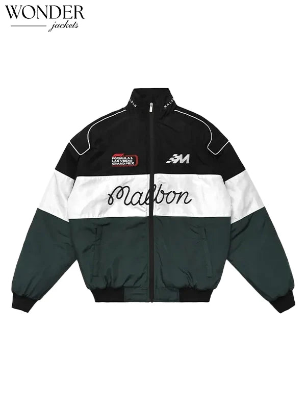 F1 Paddock Racing Green and Black Jacket