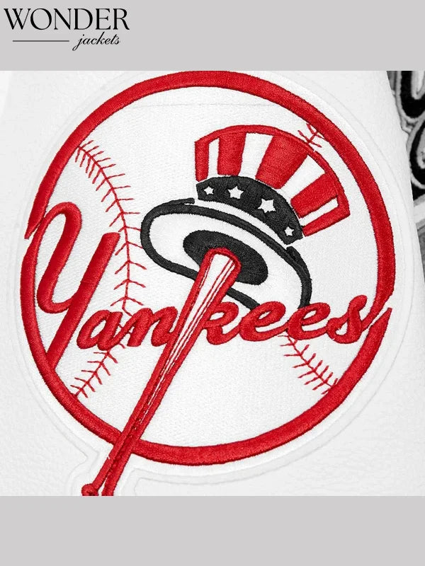 Fat Joe Yankees Grey and White Jacket