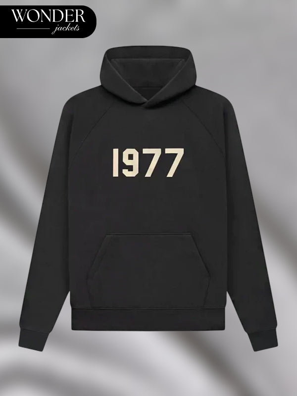 Fear of God Essentials 1977 Hoodie Black