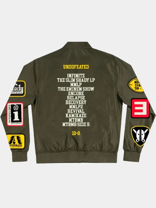 Football Lightweight Eminem Shady Green Bomber Jacket