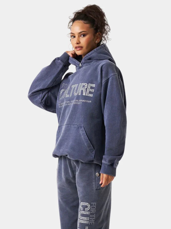 For The Culture Hoodie Navy Blue