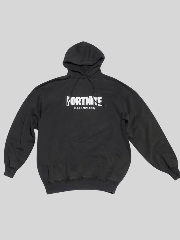Fortnite Balenciaga Hoodie Black
