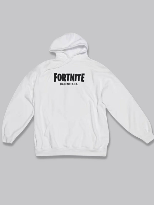 Fortnite Balenciaga White Hoodie