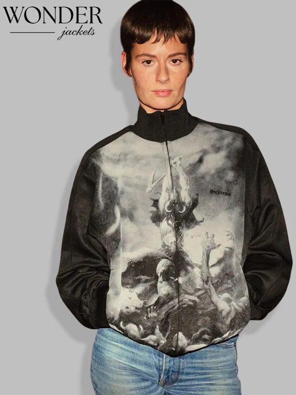 Frazetta x Supreme Black Track Jacket