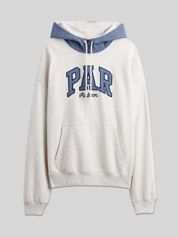 Gap Malbon Heavyweight French Terry Logo Hoodie Grey