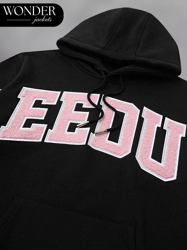 Geedup Team Logo Black and Pink Hoodie