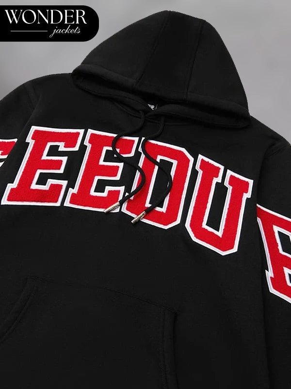 Geedup Team Logo Black and Red Hoodie
