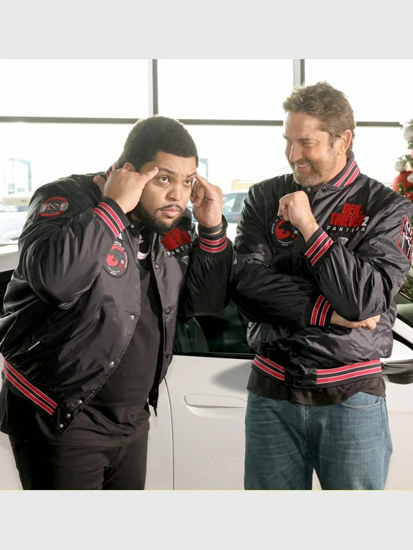Gerard Butler Den of Thieves 2 Pantera Varsity Jacket