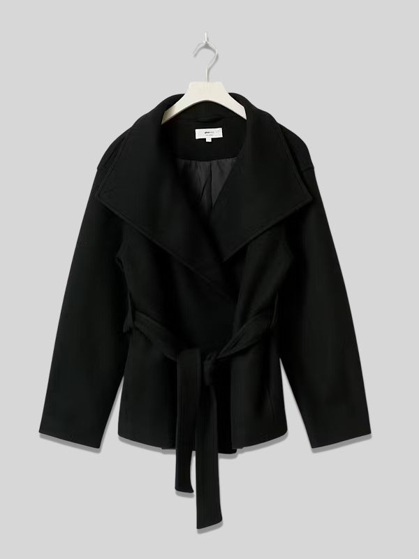 Gina Tricot High Neck Short Jacket Black