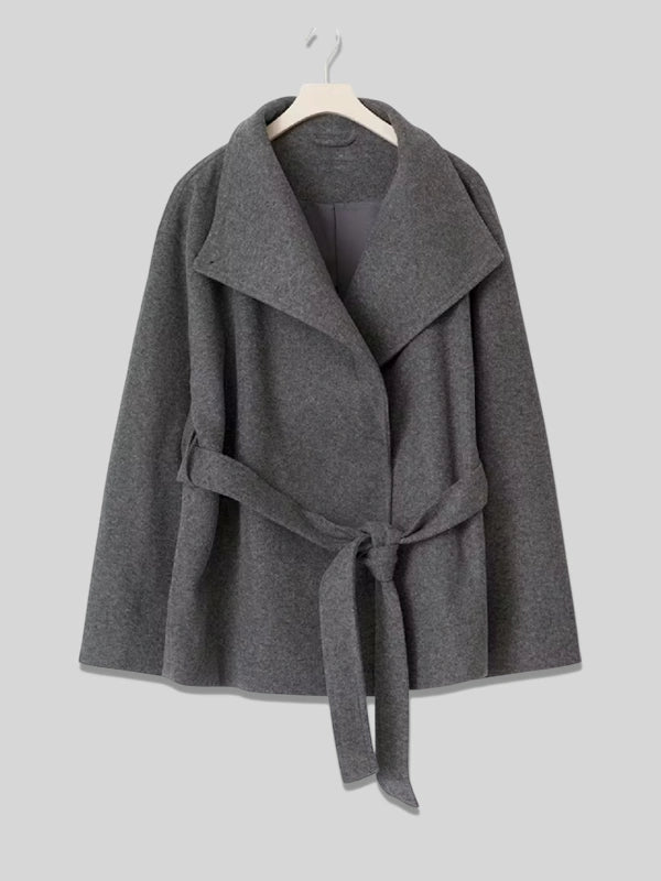 Gina Tricot High Neck Short Jacket Grey