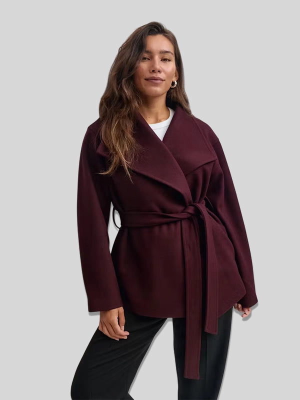 Gina Tricot High Neck Short Jacket Purple