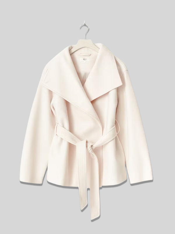 Gina Tricot High Neck Short Jacket White