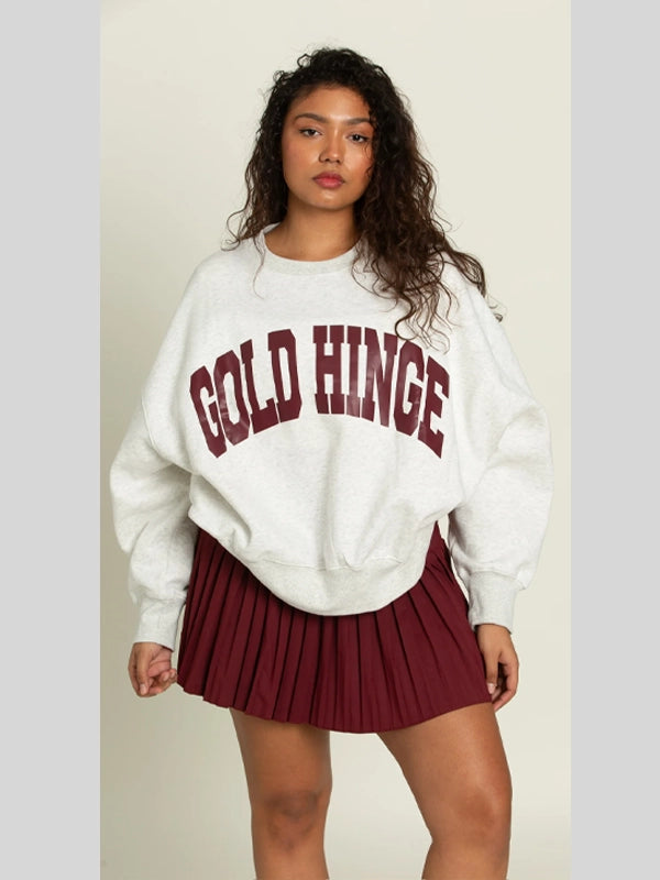 Gold Hinge Sweatshirt White