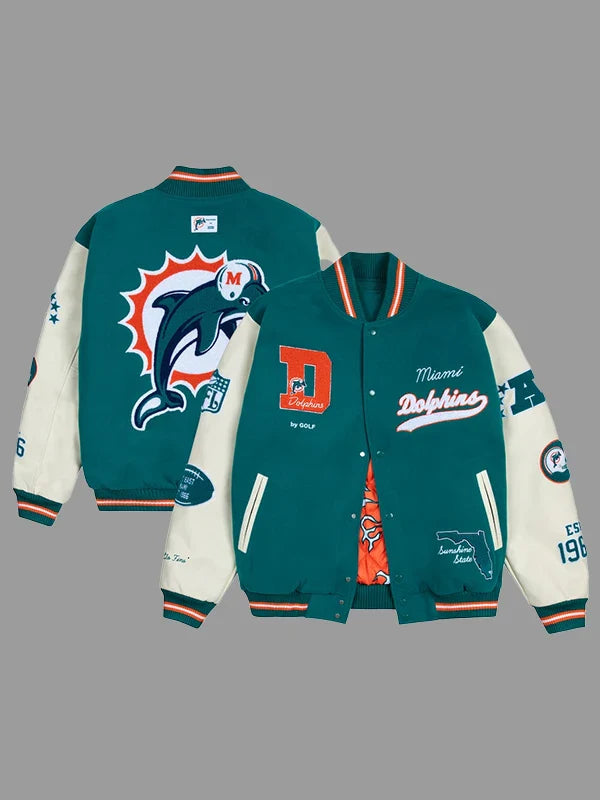 Golf Wang Miami Dolphins Letterman Jacket