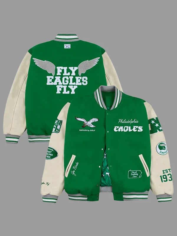 Golf Wang Philadelphia Eagles Letterman Jacket