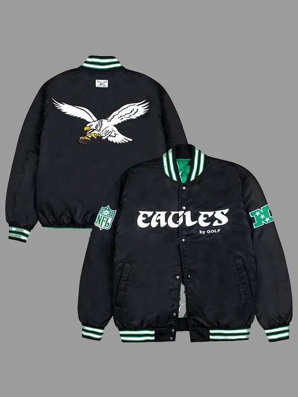 Golf Wang Philadelphia Eagles Satin Bomber Jacket