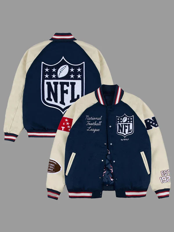 Golf Wang x NFL Letterman Jacket