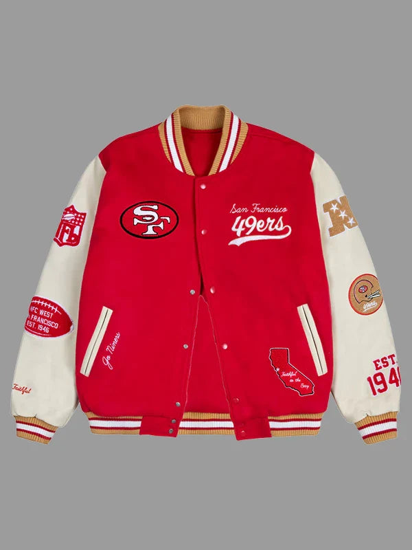 Golf Wang x San Francisco 49ers Letterman Varsity Jacket