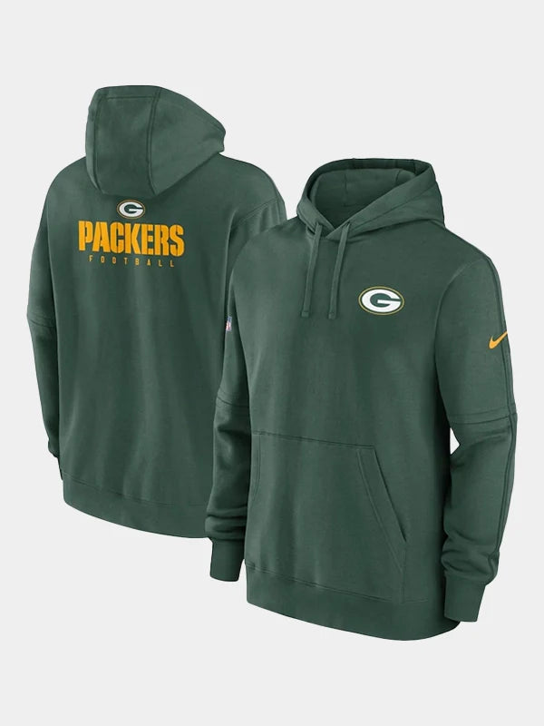 Green Bay Packers Green Sideline Club Hoodie