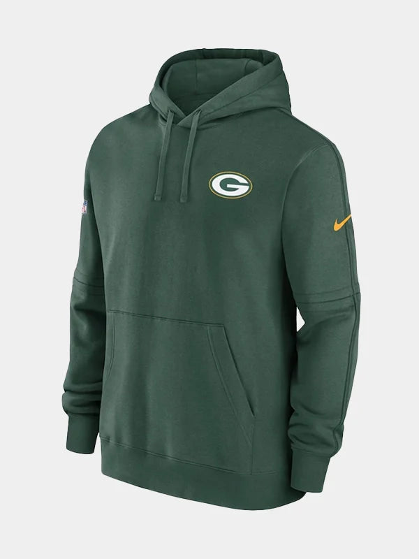 Green Bay Packers Sideline Club Green Hoodie