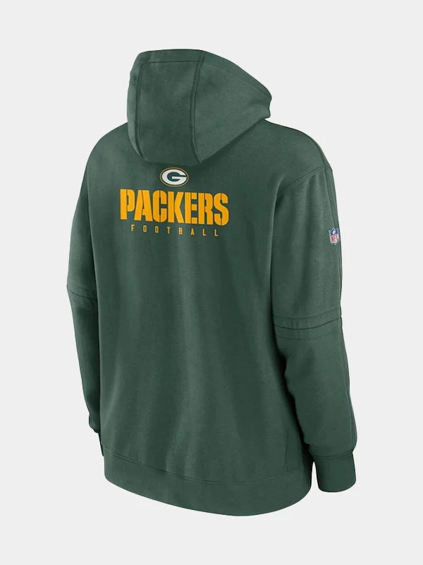 Green Bay Packers Sideline Club Hoodie Green