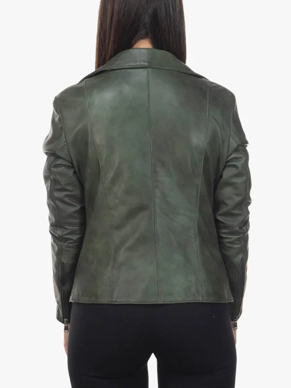 Green Giselle Women Zipper Jacket