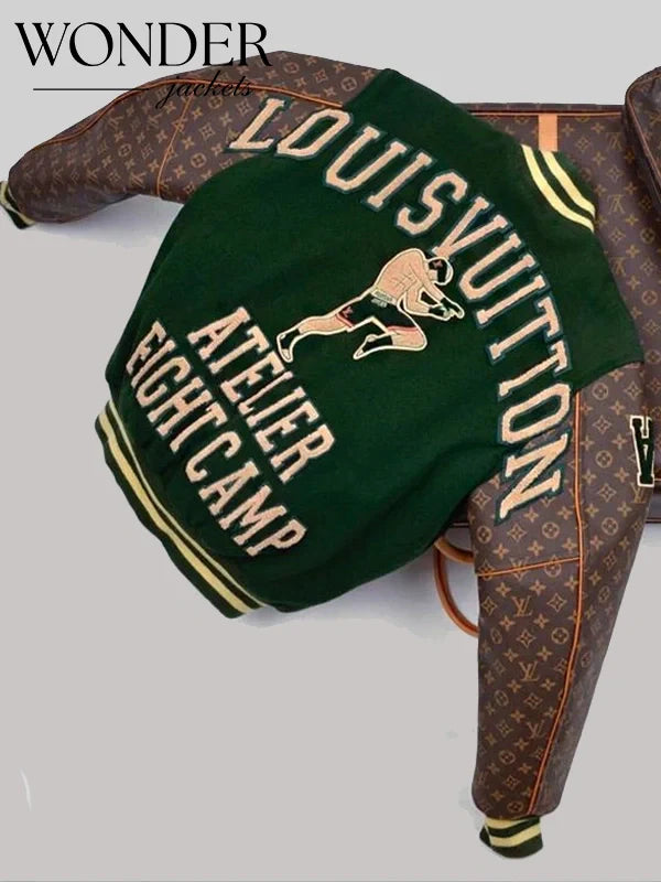 Green and Brown LV Atelier Fight Camp Jacket
