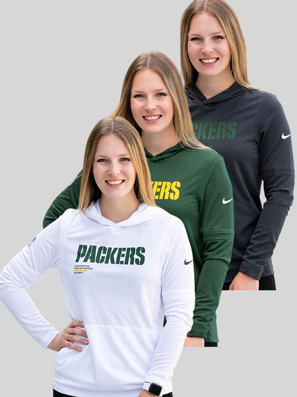 Green Bay Packers Nike Sideline Womens Hoodie