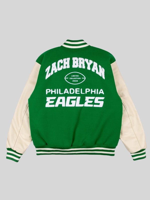 Green Eagles Letterman Jacket