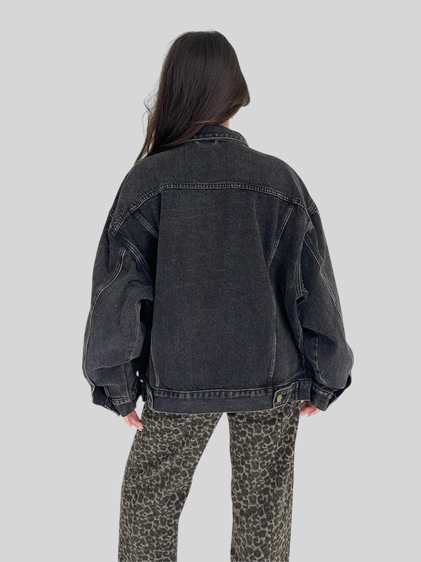 Grey Bandit Midtown Denim Jacket In Charcoal