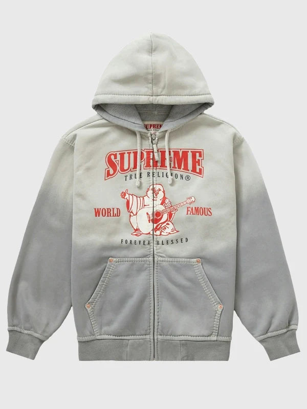 Grey True Religion Hoodie