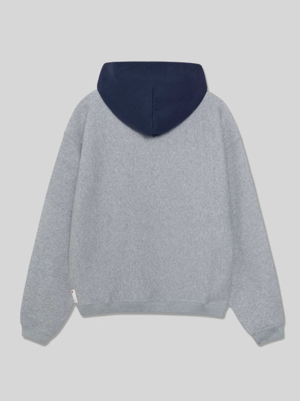 Grey Stussy Two Tone Hoodie