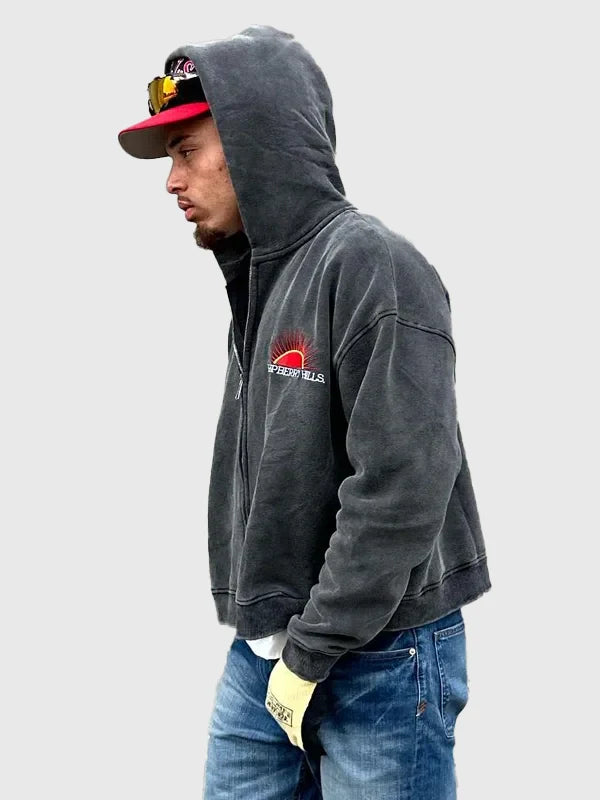 Gv Gallery Raspberry Hills Grey Hoodie