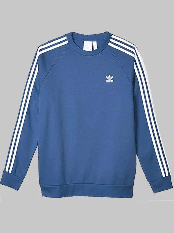 Heartstopper Charlie Spring Adidas 3 Stripes Blue Sweatshirt