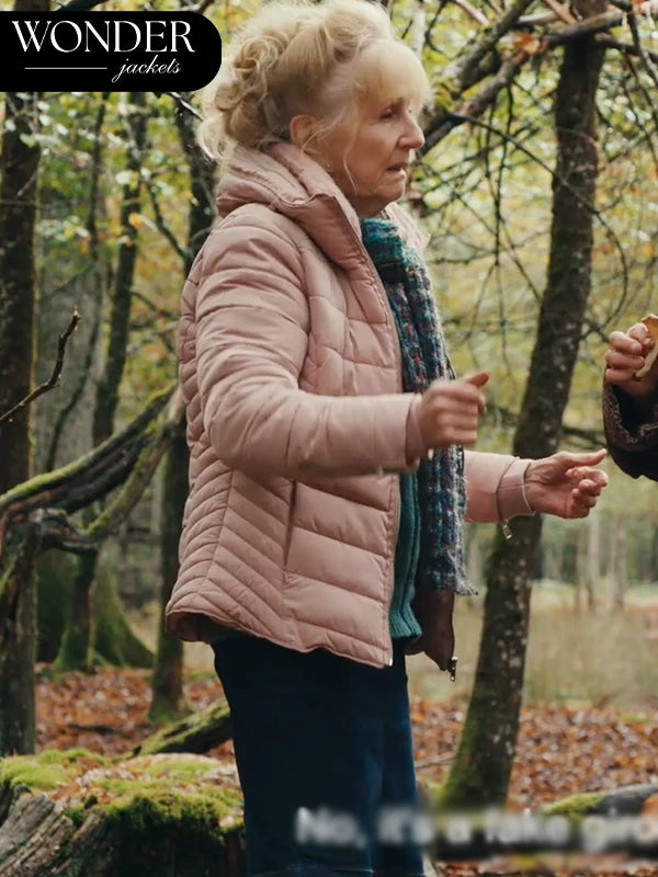 Hélène Vincent When Fall Is Coming Pink Bomber Jacket 