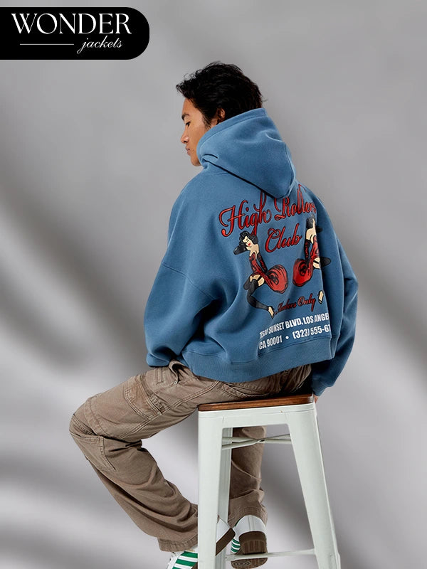 High Rollers Club Blue Hoodie