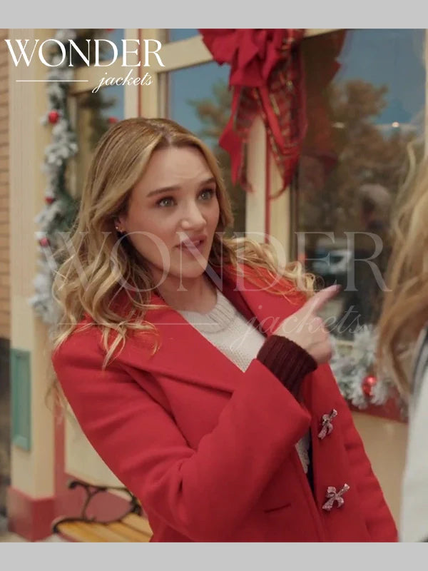 Holiday Touchdown A Chiefs Love Story Hunter King Wool Coat Pink