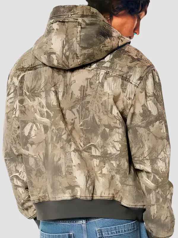 Hollister Camo Hooded Jacket Back