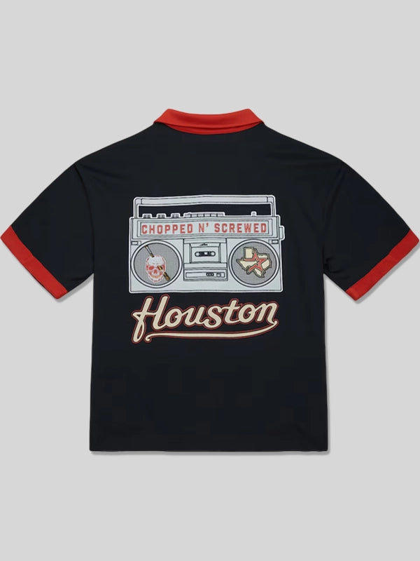 Houston Astros Mitchell Ness x DJ Screw Black Shirt